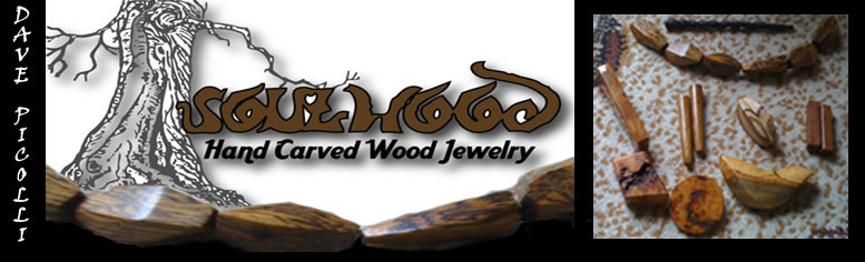 carved wood jewelry